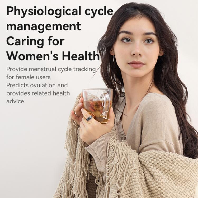Yesido IO32 Health Monitor Smart Ring, Support Body Temperature / Heart Rate / Blood Pressure / Female Physiological Reminder, 57mm Inner Circumference, 60mm Inner Circumference, 63mm Inner Circumference, 65mm Inner Circumference, 68mm Inner Circumference