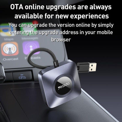 Yesido KM23 Wireless CarPlay with USB to Type-C Adapter, KM23
