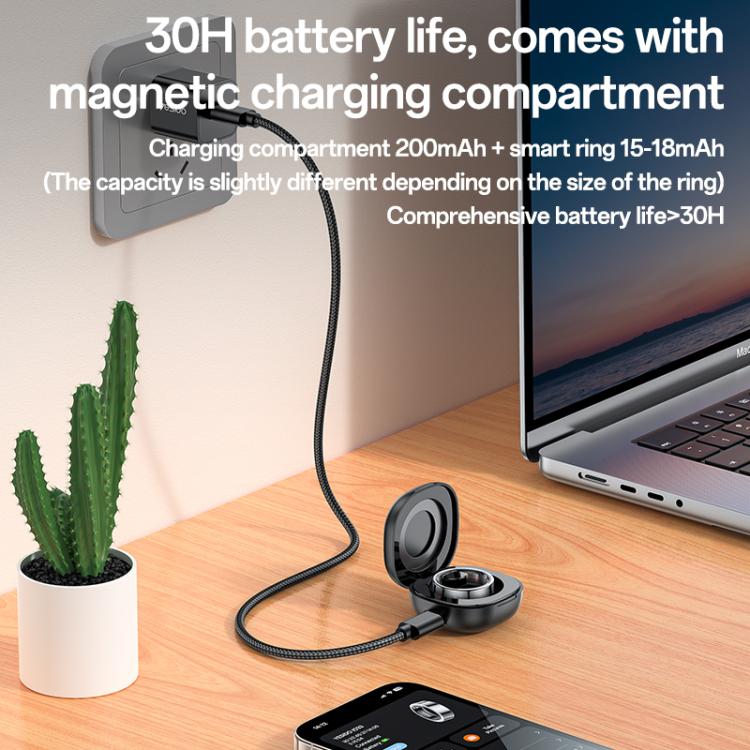 Yesido IO33 Health Monitor Smart Ring, Support Body Temperature / Heart Rate / Blood Pressure / Female Physiological Reminder, 57mm Inner Circumference, 60mm Inner Circumference, 63mm Inner Circumference, 65mm Inner Circumference, 68mm Inner Circumference
