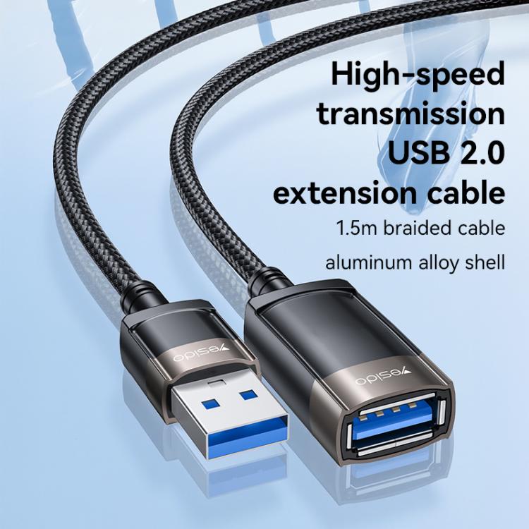 Yesido GS26 480Mbps High Speed USB2.0 Extension Cable, Length: 1.5m, GS26