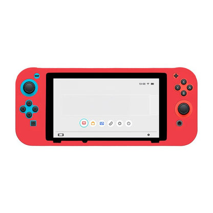 Game Console Solid Color Silicone Full Protective Case, For Nintendo Switch