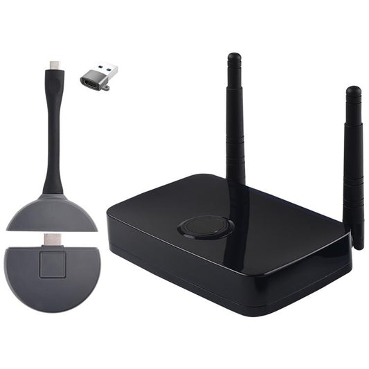 Measy AM1810 3 in 1 Wireless Screen Projector with Transmitter and Receiver, Plug:EU Plug, EU Plug
