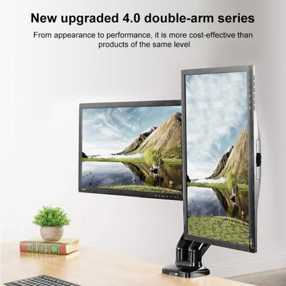 Lenovo Thinkplus ZJA1 Clip-on Desktop Dual-Arm Monitor Holder, ZJA1