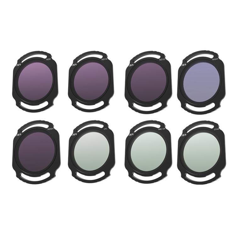 For DJI O4 Air Unit Pro / Avata 2 JSR YB Series Camera Lens Filter, MCUV, CPL, ND8, ND16, ND32, ND64, ND256, ND8PL, ND16PL, ND32PL, ND64PL, NIGHT, STAR, MCUV x 2, MCUV x 3, 3 in 1 CPL ND8/16, 4 in 1 ND, 4 in 1 NDPL, 6 in 1 ND8-64 UV CPL