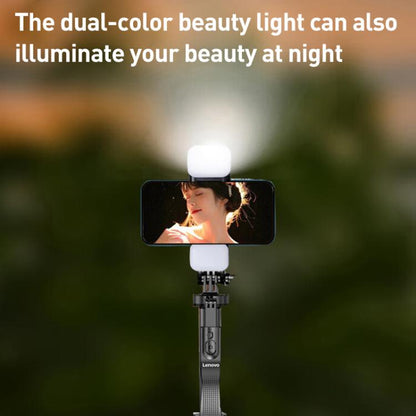 Lenovo Thinkplus H18B Flagship Stainless Steel Bluetooth Selfie Stick with Dual Fill Light, 1.8m