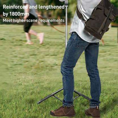 Lenovo Thinkplus H18B Flagship Stainless Steel Bluetooth Selfie Stick with Dual Fill Light, 1.8m