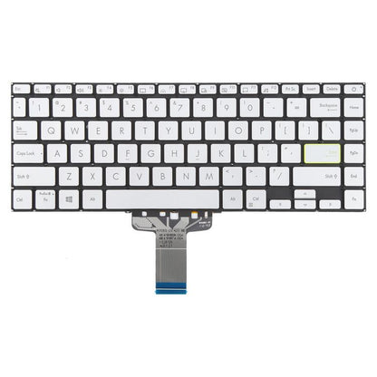 US Version Backlit Laptop Keyboard for Asus VivoBook S14 X421 X421DA X421UA X421EP X421EQ X421JQ X421FP X421FF X421FL, X421 (Silver)