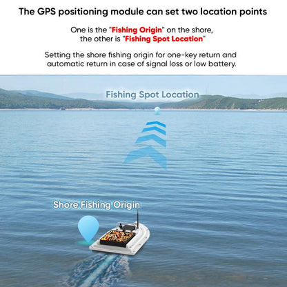 D26C Two Hoppers Smart Remote Control Fishing Bait Boat Support GPS Positioning, US Plug, EU Plug, UK Plug