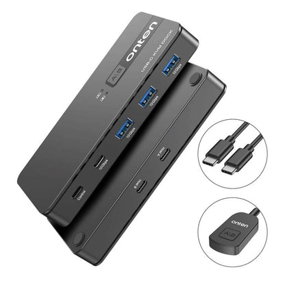 Onten KVM200 USB 3.2 Gen2 Sharing Switch 2 In 4 Out, KVM200