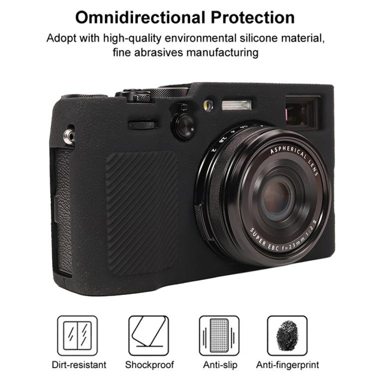 Litchi Texture Soft Silicone Protective Case, For FUJIFILM X100VI