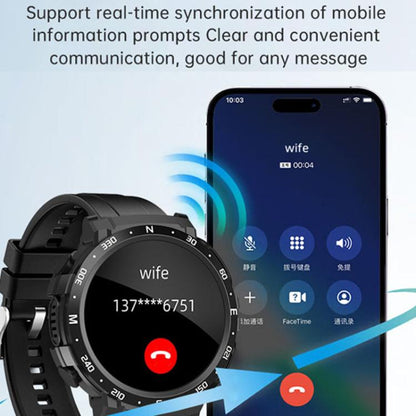 Q10 Dual-mode Bluetooth Headphones Smart Watch,1.52 inch, Support Bluetooth Call / Heart Rate, Q10