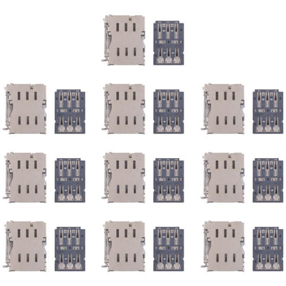 10pcs Original SIM Card Reader, For Galaxy S24 Ultra SM-S928, For Galaxy S24+ SM-S928, For Galaxy S24 SM-S921, For Galaxy S23 Ultra 5G SM-S918, For Galaxy S23+ 5G SM-S916, For Galaxy S23 5G SM-S911, For Galaxy S22 Ultra 5G SM-S908...