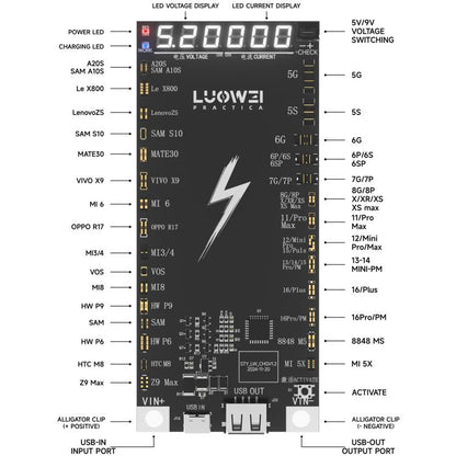 LUOWEI LW-B03 Battery Fast Charging Activation Board for iPhone/Android, LW-B03