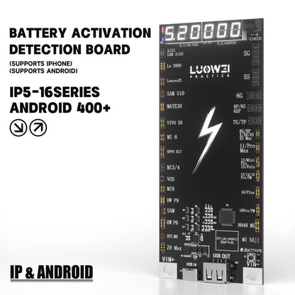 LUOWEI LW-B03 Battery Fast Charging Activation Board for iPhone/Android, LW-B03