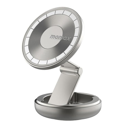MOMAX CM30 Pac Mount Universal Transparent Magnetic Rotating Car Holder, CM30 (Titanium Gold)