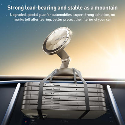 MOMAX CM30 Pac Mount Universal Transparent Magnetic Rotating Car Holder, CM30 (Titanium Gold)