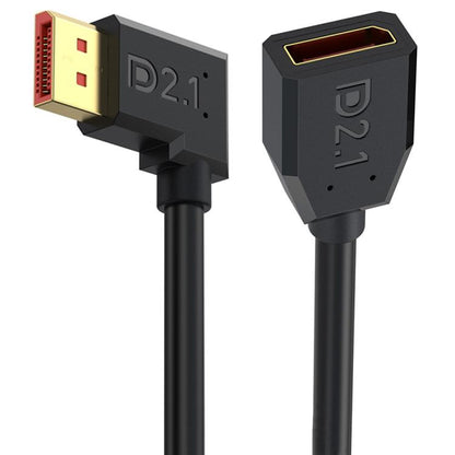 52Gbps 16K 30Hz DisplayPort Extension Adapter Cable, Length: 15cm, DP2.1 Male to DP2.1 Female Straight, DP2.1 Male to DP2.1 Female Upper Elbow, DP2.1 Male to DP2.1 Female Down Elbow, DP2.1 Male to DP2.1 Female Left Elbow...