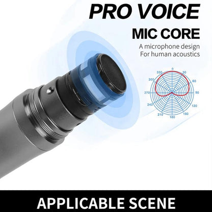 XTUGA M6604S-H Diversity Wireless Microphone System 4 Channel UHF Handheld Microphone, M6604S-H