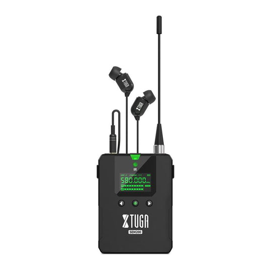 XTUGA SEM200 Wireless Stereo Stage Performance Professional In-ear Monitor System, One BodyPack, 2 BodyPacks + Transmitter, 4 BodyPacks + Transmitter