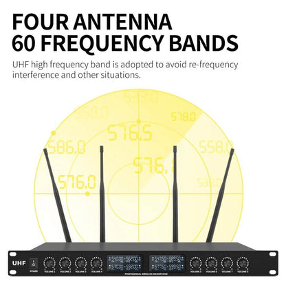 YT8 Wireless 8 Channel UHF Handheld Microphone for Stage Show, 8 Short Microphones, 8 Gooseneck Microphones, 8 Handheld Microphones, 8 BodyPacks