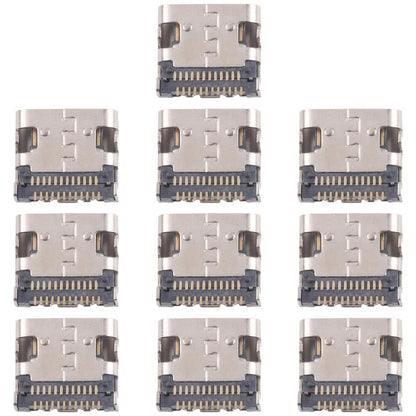 10pcs Original 12 Pin Charging Port Connector, Middle Pin Position, Four-pin Contacts, Upper Corner, Dual-row Pin, Dual-row Contact Pins, 4 Pin Not Spring-loaded, Four Pins Lower