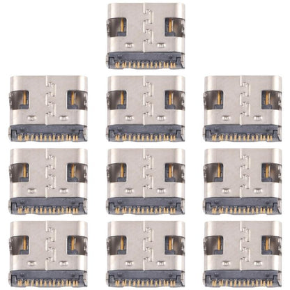 10pcs Original 12 Pin Charging Port Connector, Middle Pin Position, Four-pin Contacts, Upper Corner, Dual-row Pin, Dual-row Contact Pins, 4 Pin Not Spring-loaded, Four Pins Lower