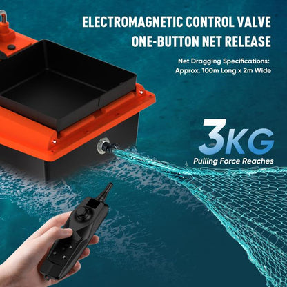 D80 High Power Smart Remote Control Fishing Bait Boat Support Trawling, EU Plug, US Plug, UK Plug