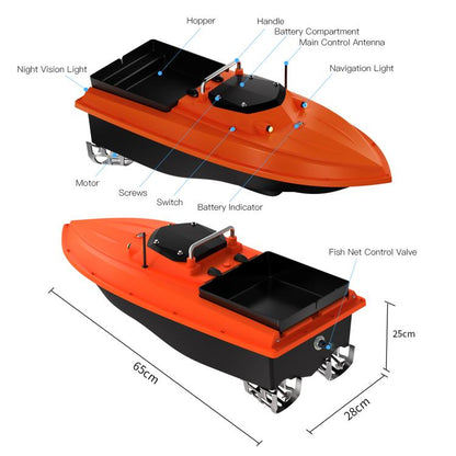 D80 High Power Smart Remote Control Fishing Bait Boat Support Trawling, EU Plug, US Plug, UK Plug