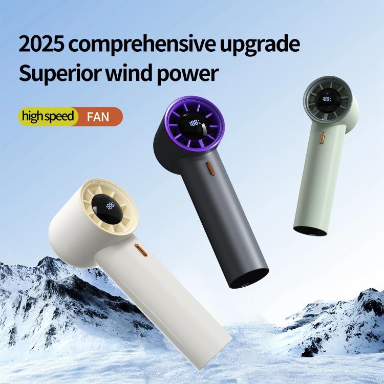 HX-F368 Smart Digital Display High Speed Handheld Fan