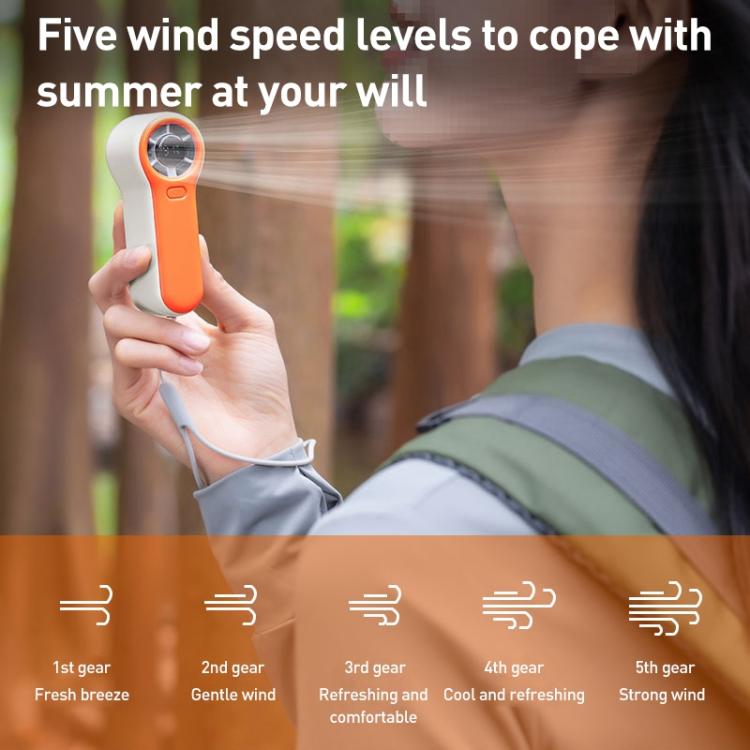 H02 HD Digital Display High Speed Mini Handheld Fan