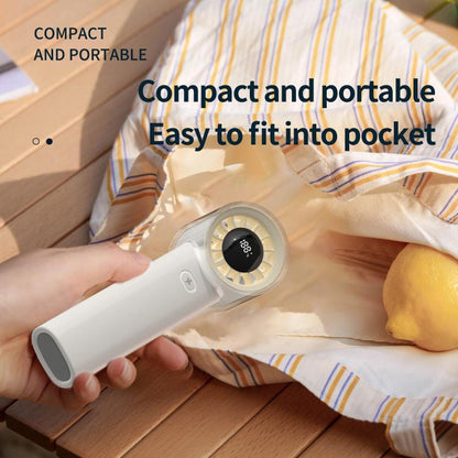 HX-F369 LED Digital Display High Speed Handheld Fan