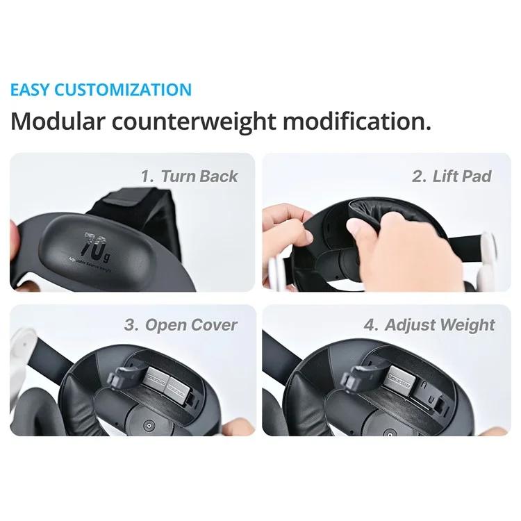 BOBOVR E3 For Meta Quest 3S / Quest 3 VR Ergonomic Head Strap, E3