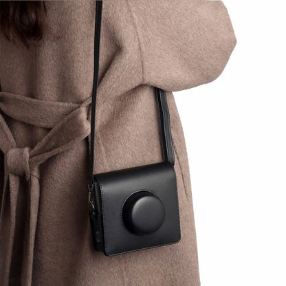 Full Body Leather Camera Case Bag with Strap, For FUJIFILM instax WIDE Evo