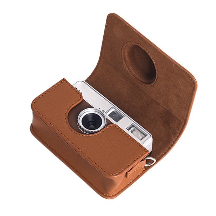 Full Body Leather Camera Case Bag with Strap, For Kodak EKTAR H35 / F501 / F9
