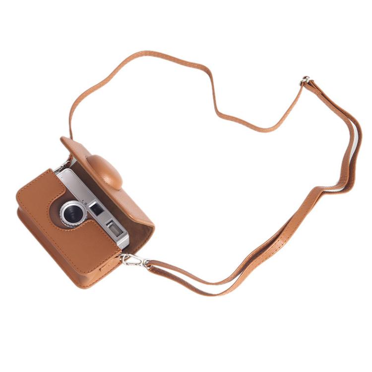 Full Body Leather Camera Case Bag with Strap, For Kodak EKTAR H35 / F501 / F9