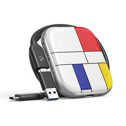 ORICO-H5 2.5 inch Mondrian-Inspired Portable Type-C External SSD, 128GB