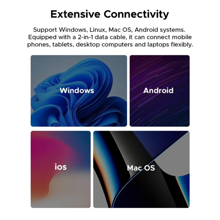 ORICO-H5 2.5 inch Mondrian-Inspired Portable Type-C External SSD, 128GB