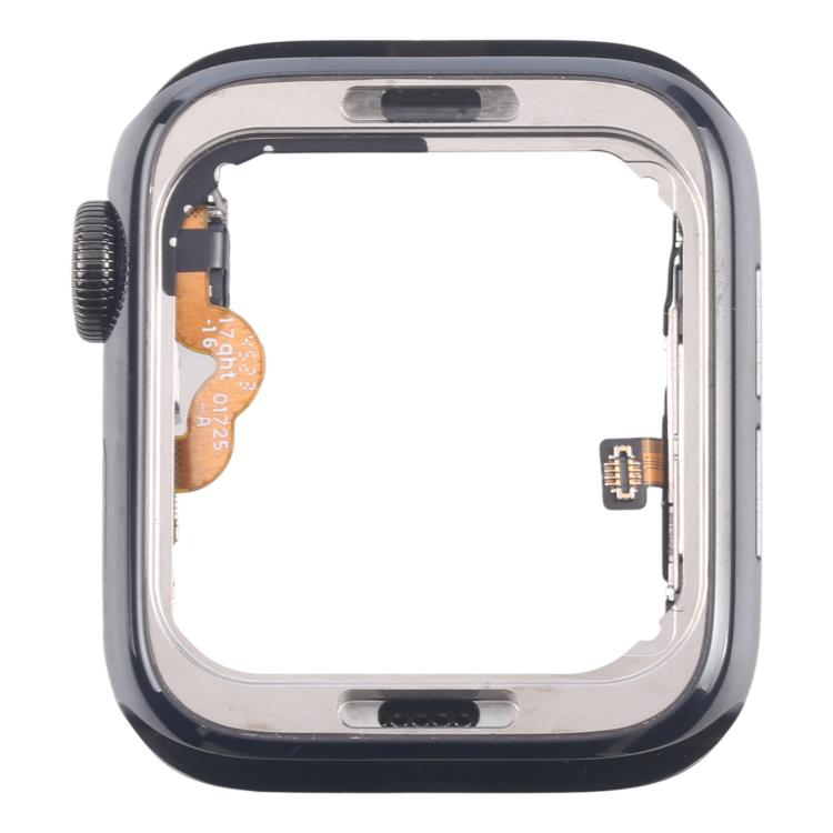 Graphite Steel Middle Frame Bezel Plate with Crown Spin Axis Flex Cable, For Apple Watch Series 5 44mm LTE, For Apple Watch Series 5 40mm LTE, For Apple Watch Series 4 44mm LTE, For Apple Watch Series 4 40mm LTE