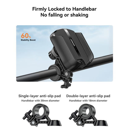 JOYROOM JR-ZS431 360 Rotation Dual Safety lock Bike Phone Mount, JR-ZS431