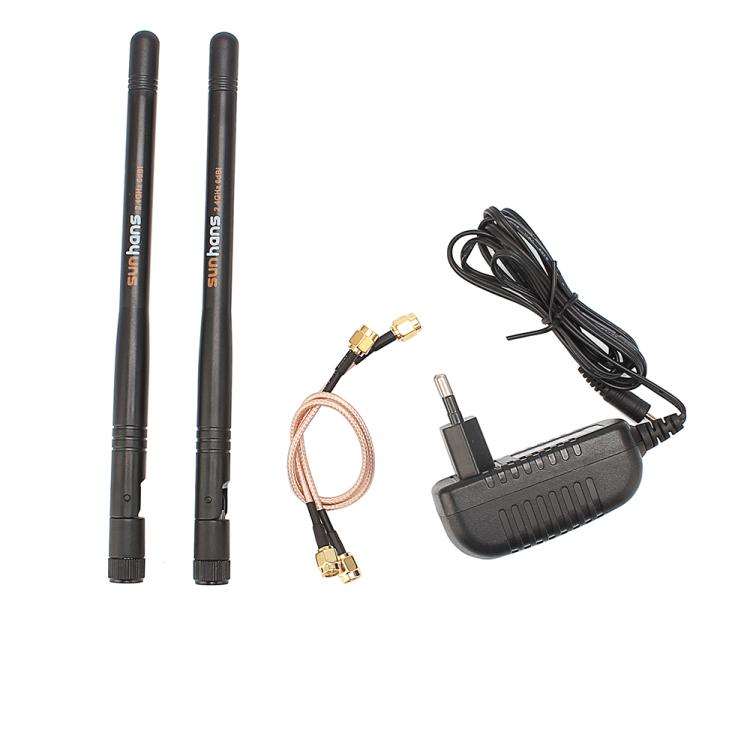 Sunhans 2.4GHz 1000mW 2T2R  300Mbps MIMO WiFi Signal Booster, EU Plug, US Plug