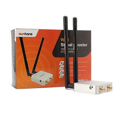 Sunhans 2.4GHz 1000mW 2T2R  300Mbps MIMO WiFi Signal Booster, EU Plug, US Plug