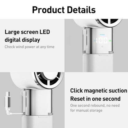 MF119 High Speed Ice Compress Handheld Fan with Retractable Cord