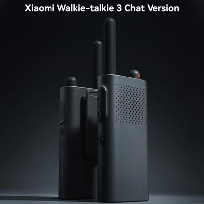 Original Xiaomi Walkie Talkie 3 Chat Version Support 1-5km Intercom Distance, APP Writing Frequency, Walkie Talkie 3 Chat Version