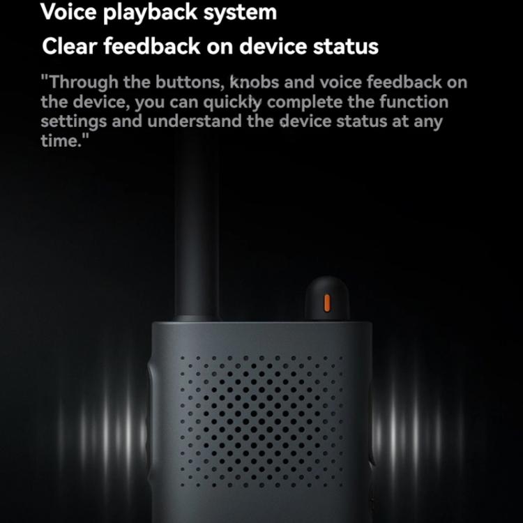 Original Xiaomi Walkie Talkie 3 Chat Version Support 1-5km Intercom Distance, APP Writing Frequency, Walkie Talkie 3 Chat Version