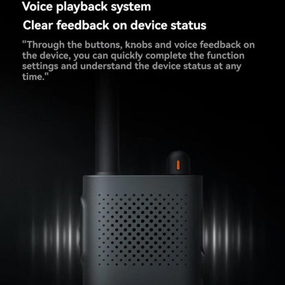 Original Xiaomi Walkie Talkie 3 Chat Version Support 1-5km Intercom Distance, APP Writing Frequency, Walkie Talkie 3 Chat Version