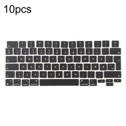 For MacBook A2681 A2941 A3113  A3114 10pcs UK Big Enter Version Keycaps, Arabic, French, Italy, German, Denmark, Sweden, Hungary, Spain, Norway, Russian, Portugal