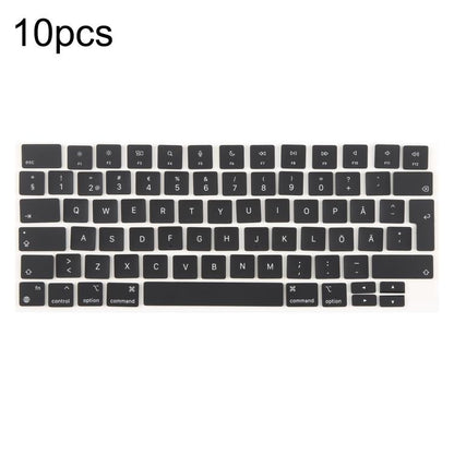 For MacBook A2681 A2941 A3113  A3114 10pcs UK Big Enter Version Keycaps, Arabic, French, Italy, German, Denmark, Sweden, Hungary, Spain, Norway, Russian, Portugal