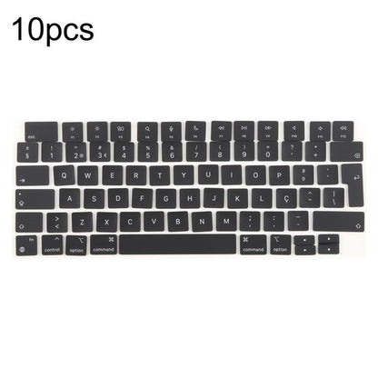 For MacBook A2681 A2941 A3113  A3114 10pcs UK Big Enter Version Keycaps, Arabic, French, Italy, German, Denmark, Sweden, Hungary, Spain, Norway, Russian, Portugal