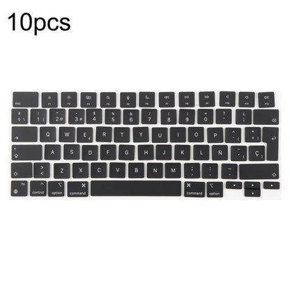 For MacBook A2442 A2485 A2779 A2780 A2991 A2992 A2918 10pcs UK Big Enter Version Keycaps, Arabic, French, Italy, German, Denmark, Sweden, Hungary, Spain, Norway, Russian, Portugal