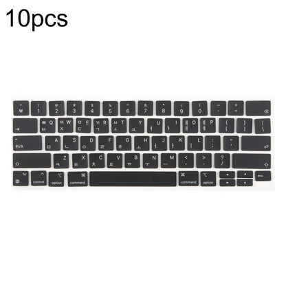 For MacBook A2251 A2289 A2238 A2338 10pcs US Small Enter Version Keycaps, Russian, Korean